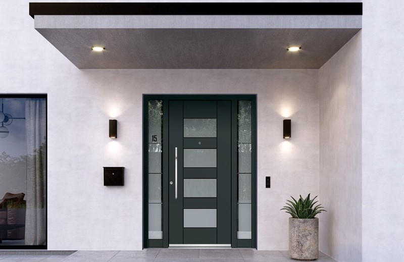 Glass front doors